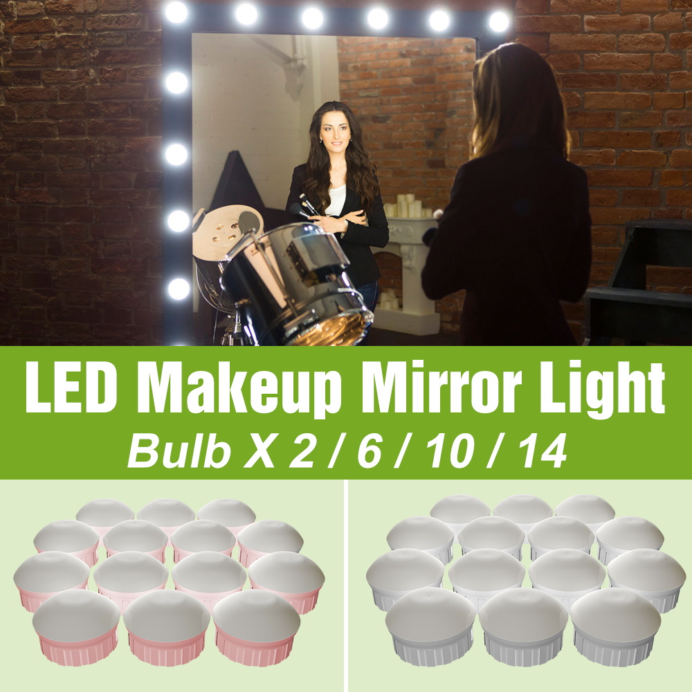 Dressing Table Vanity With Lighted Mirror - LED 메이크업 거울 전구 5V 화장대