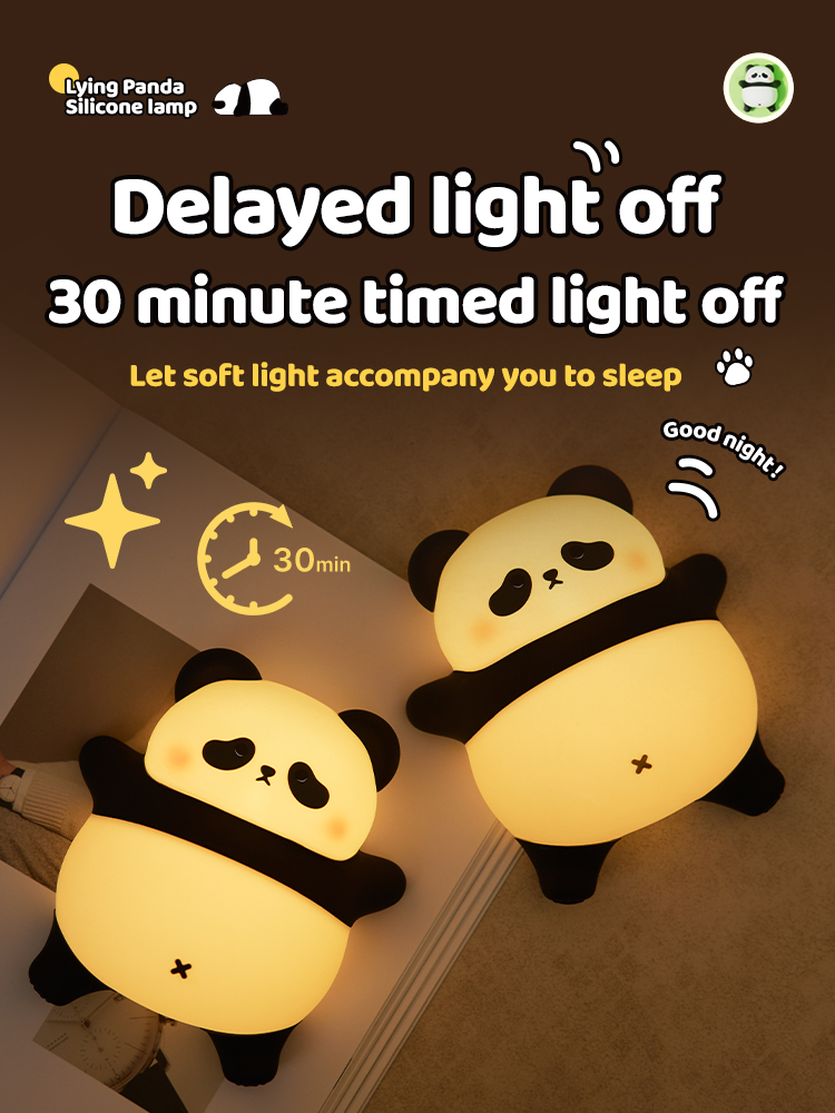 Floating Nightstand With Led Light - 귀여운 만화 LED 야간 조명 터치