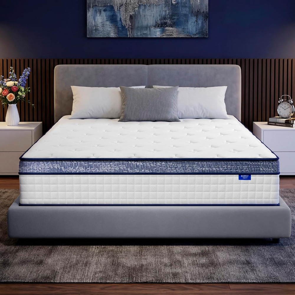Memory Foam Mattress In A Box Queen - 퀸 매트리스, 12인치 하이브리드 퀸 사이즈