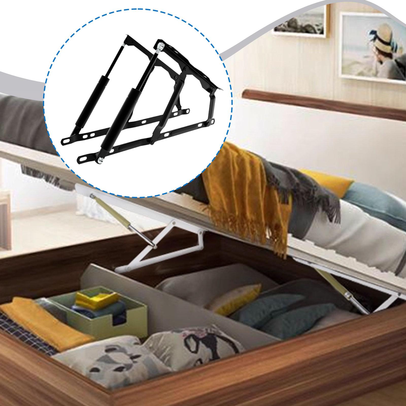 Gas Lift Storage Bed Hydraulic - 2x 침대 리프트 메커니즘 다용도 75kg