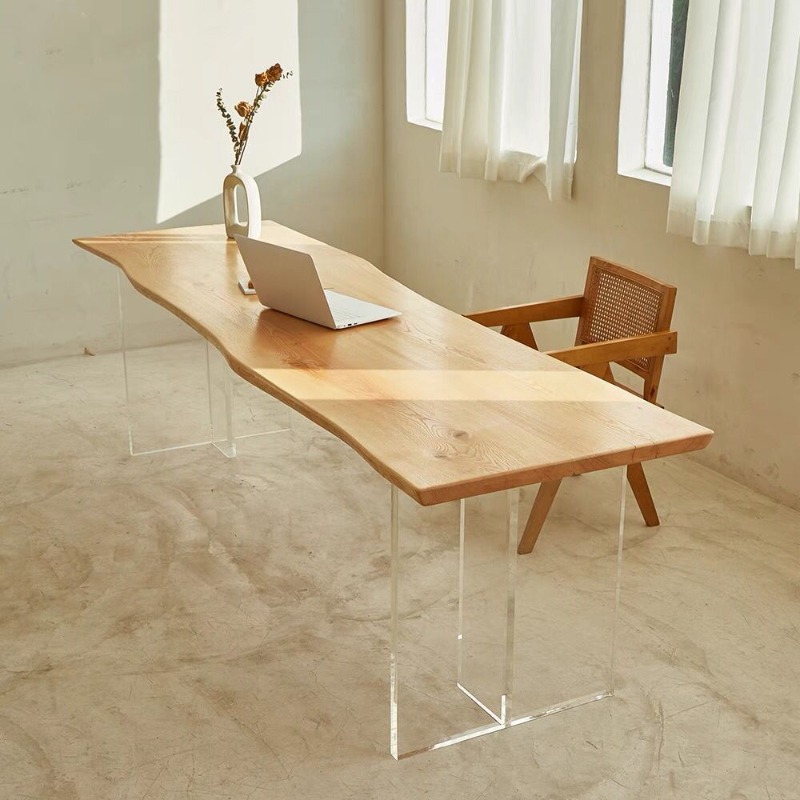 북유럽 단단한 나무 아크릴 플로팅 테이블 현대 간단한  - Tables 리뷰 및 가격