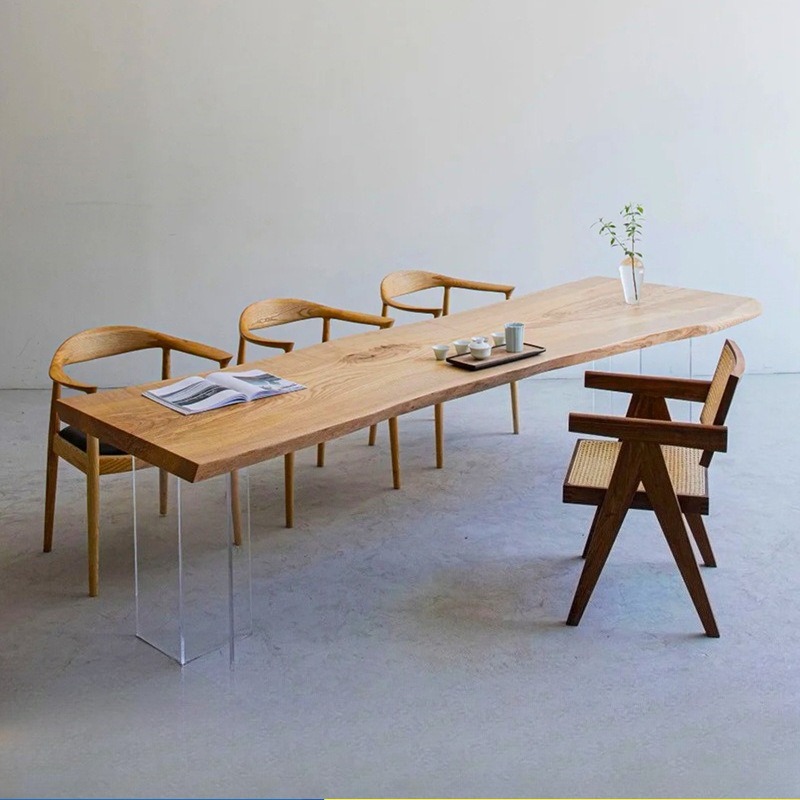 북유럽 단단한 나무 아크릴 플로팅 테이블 현대 간단한  - Tables 리뷰 및 가격