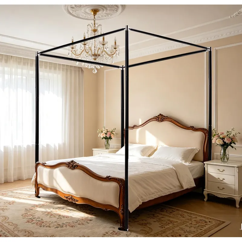 스테인리스 스틸 캐노피 침대 프레임, 퀸 사이즈, 두꺼 - Canopy Bed Frame Metal Queen 리뷰 및 가격