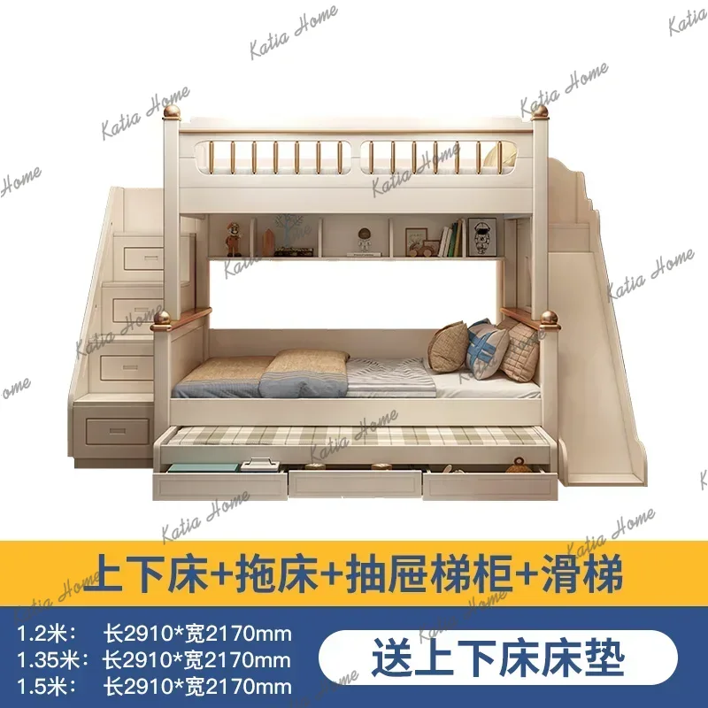 135x190cm 크기의 나무 매트리스가 있는 2층 침 - King Size Bed Frame With Storage Drawers 리뷰 및 가격