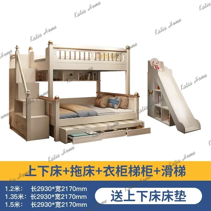 135x190cm 크기의 나무 매트리스가 있는 2층 침 - King Size Bed Frame With Storage Drawers 리뷰 및 가격
