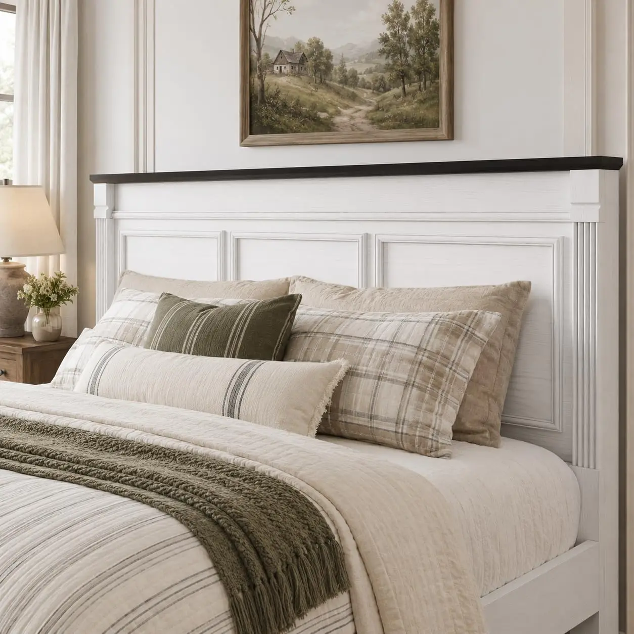 헤드보드와 수납 공간이 있는 농가 스타일의 킹사이즈 침 - King Size Bed Frame With Storage Drawers 리뷰 및 가격
