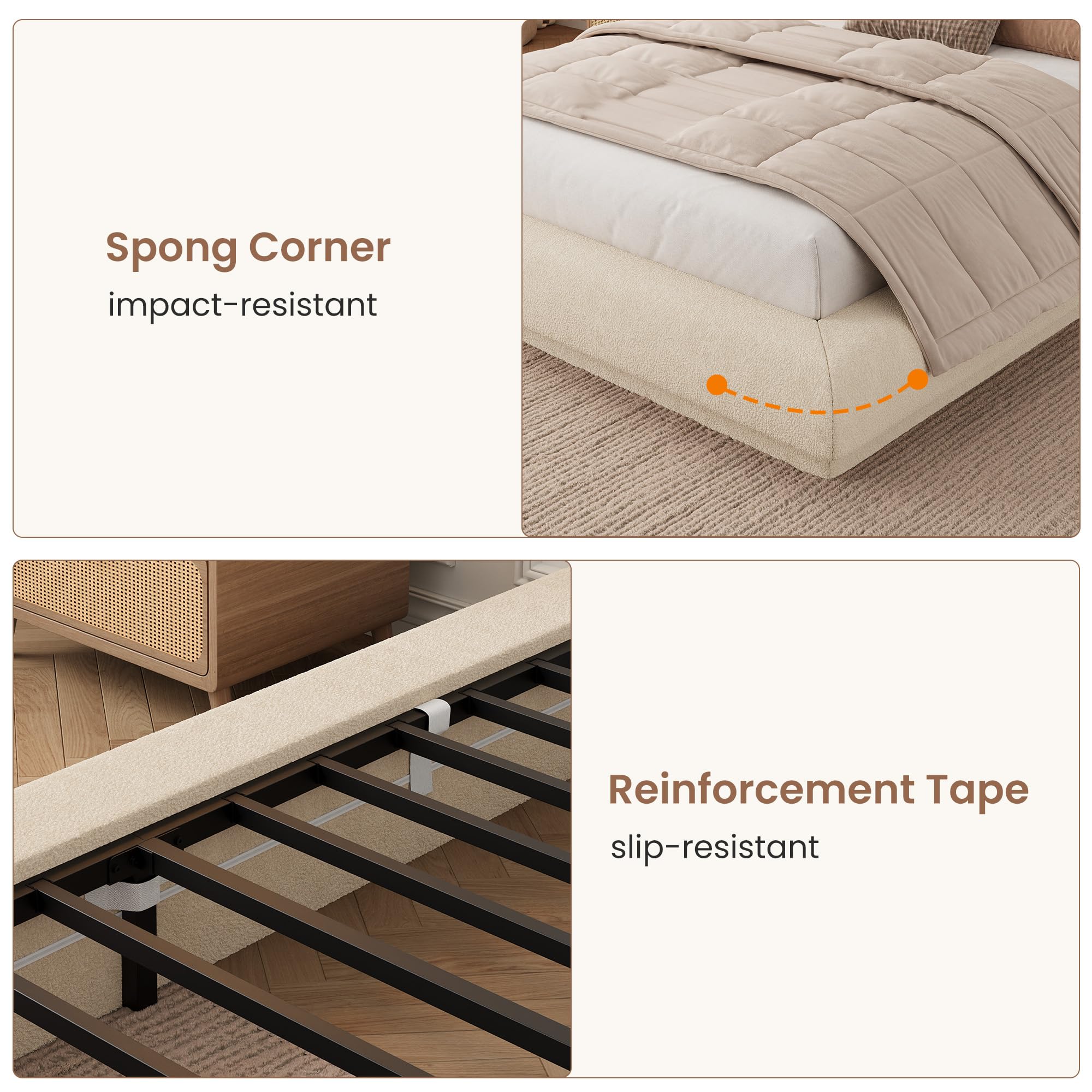 풀 퀸 킹 클라우드 플랫폼 침대 프레임, 금속 슬랫이  - Canopy Bed Frame Metal Queen 리뷰 및 가격