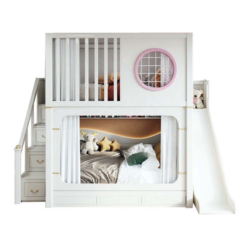 어린이용 슬라이드와 수납 계단이 있는 이층 침대, 프린 - Bunk Bed With Stairs And Slide 리뷰 및 가격