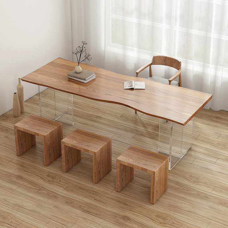 북유럽 고급 아크릴 단단한 나무 책상 현대 미니멀리스트 - Tables 리뷰 및 가격