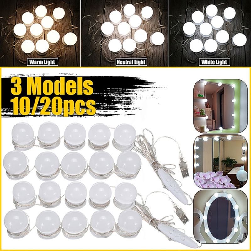 LED 메이크업 거울 전구 USB 충전 화장대 메이크업 - Dressing Table Vanity With Lighted Mirror 리뷰 및 가격