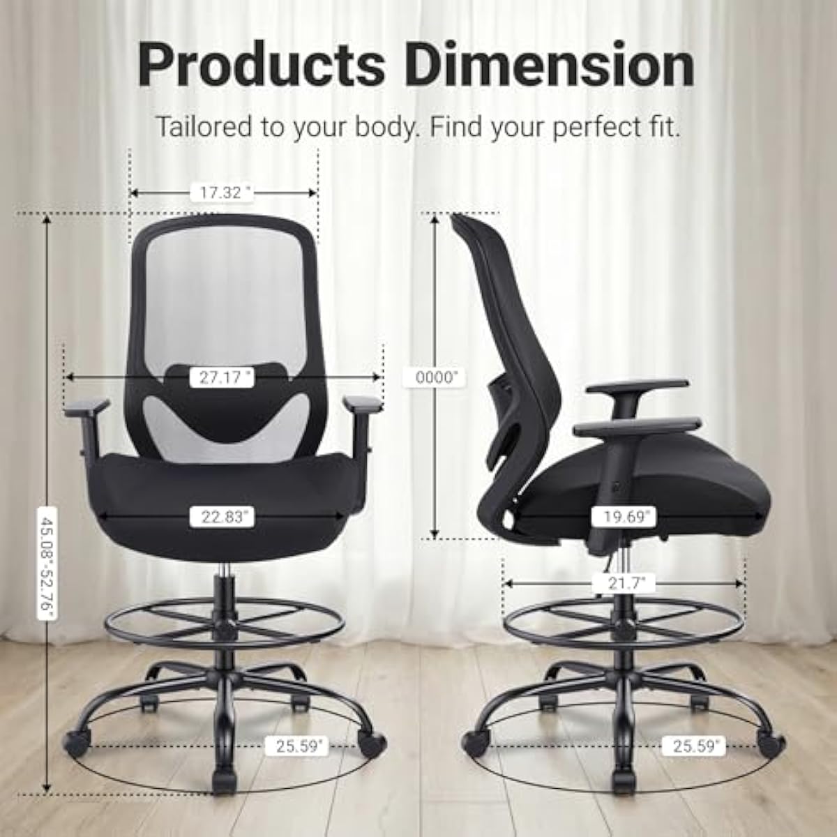 인체공학적 디자인의 높이 조절이 가능한 의자로, 메모리 - Chairs 리뷰 및 가격