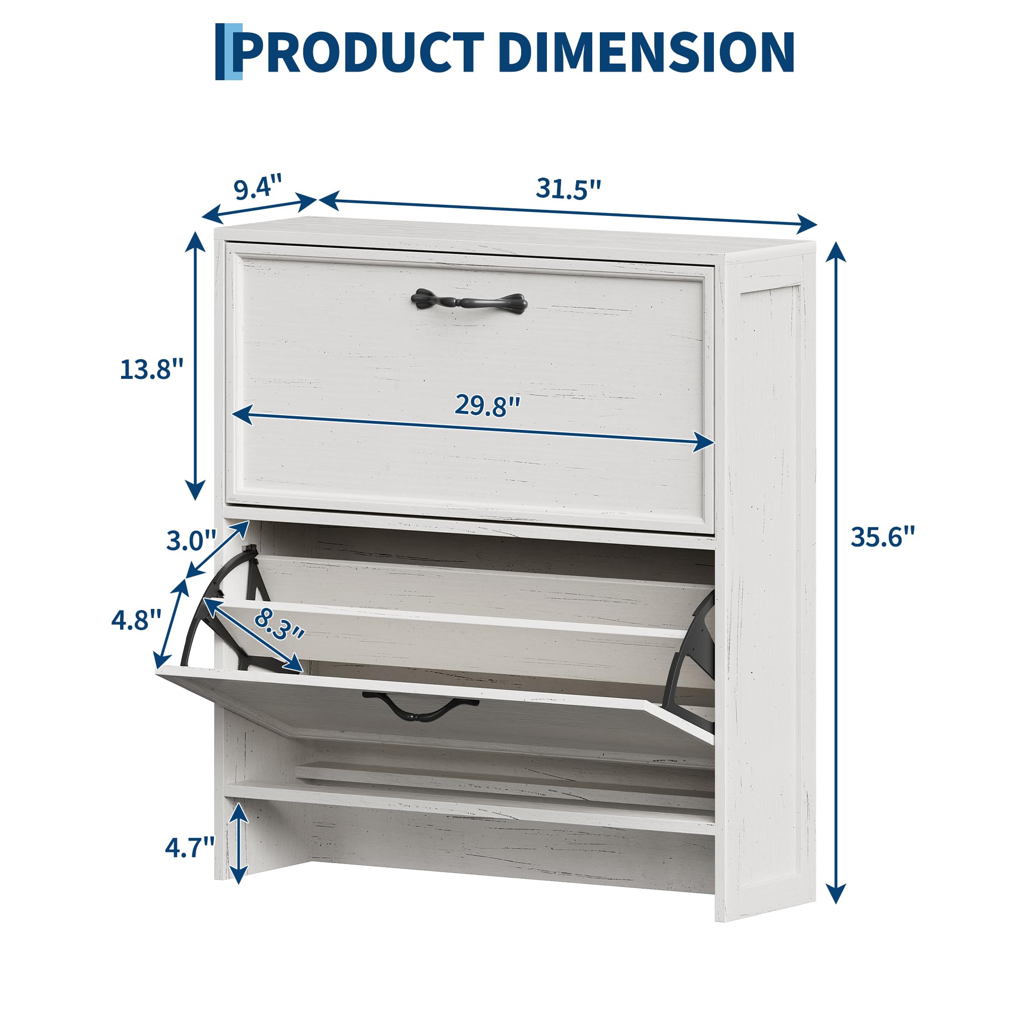2단 플립형 신발장, 조절 가능한 선반, 공간 절약형  - Shoe Rack Cabinet Narrow Entryway 리뷰 및 가격