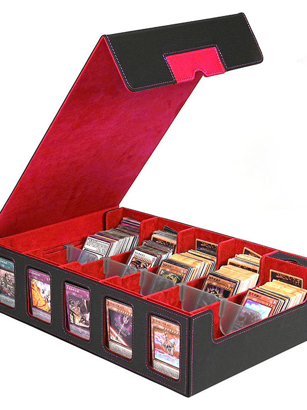 다중 수납공간 PU 가죽 TCG 카드 보관함, 투명창이 - Storage 리뷰 및 가격