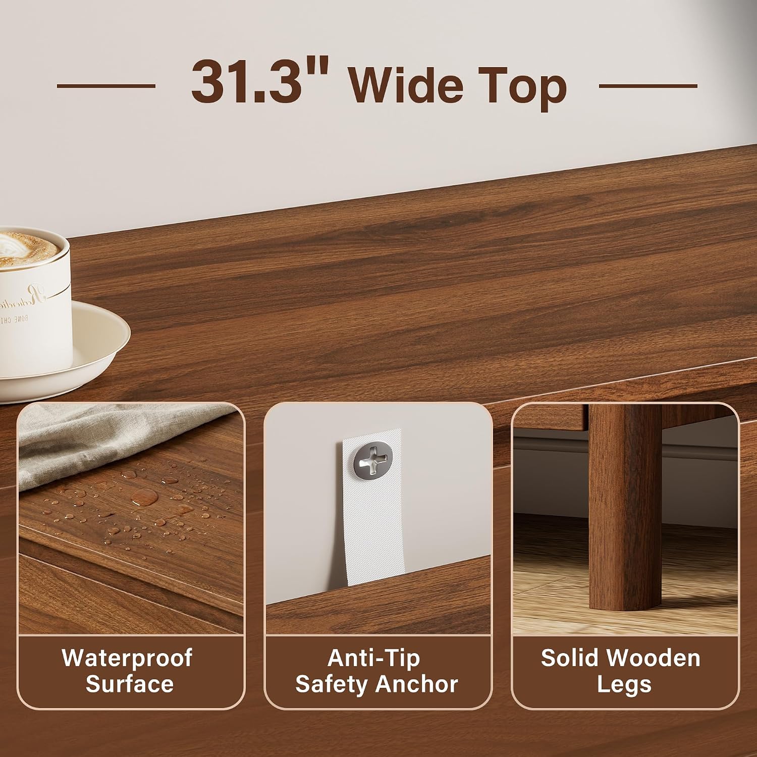 5단 서랍형 원목 수납장, 높이가 큰 서랍장 정리함,  - Bedroom Furniture 리뷰 및 가격