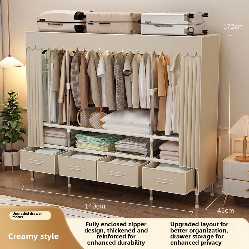 커버가 있는 휴대용 옷장, 접이식 커버형 옷걸이, 옷걸 - Wardrobe Closet Portable Fabric Cover 리뷰 및 가격