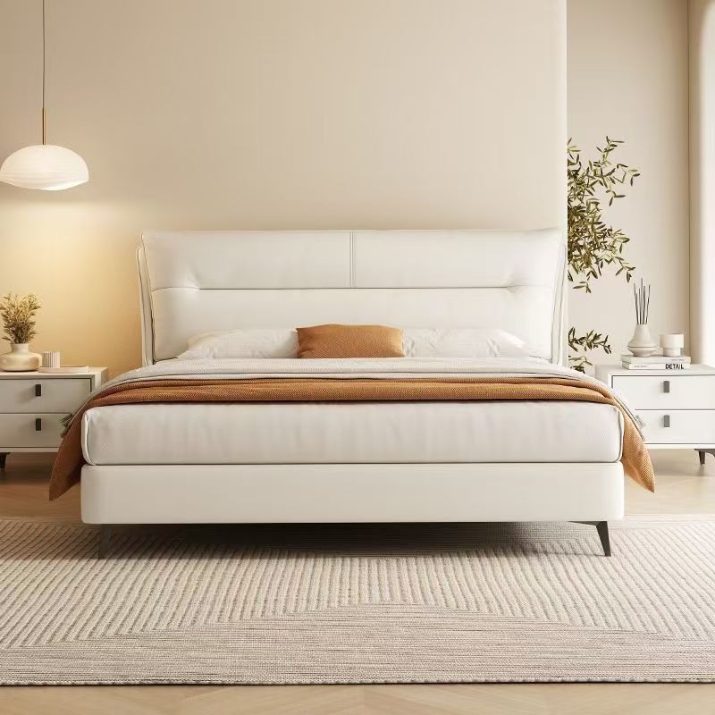 모던 럭셔리 가죽 소재 수납형 침대 프레임, 미니멀리스 - Gas Lift Storage Bed Hydraulic 리뷰 및 가격