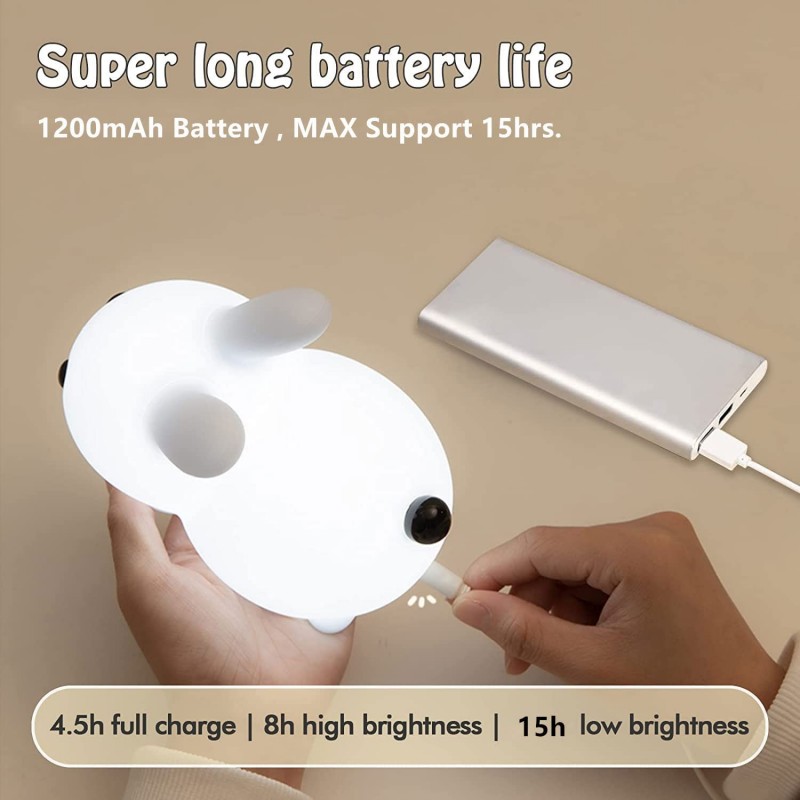 LED 토끼 야간 조명, 원격 제어, 밝기 조절 가능  - Floating Nightstand With Led Light 리뷰 및 가격
