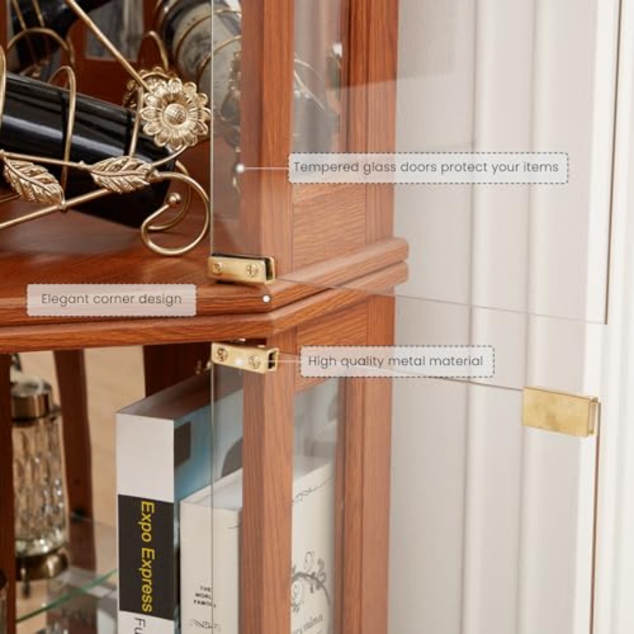 거실 주류 보관용 코너 장식장: 조명이 있는 유리 진열 - Storage 리뷰 및 가격