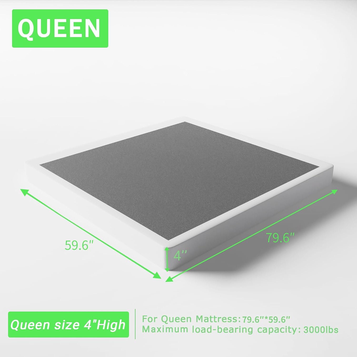4인치 퀸 박스 스프링 로우 프로파일, 고하중 금속 매 - Canopy Bed Frame Metal Queen 리뷰 및 가격