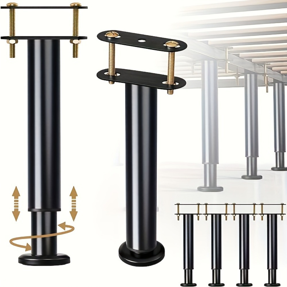 조절 가능한 높이 범위: 침대 프레임 지지 다리 4개  - Canopy Bed Frame Metal Queen 리뷰 및 가격