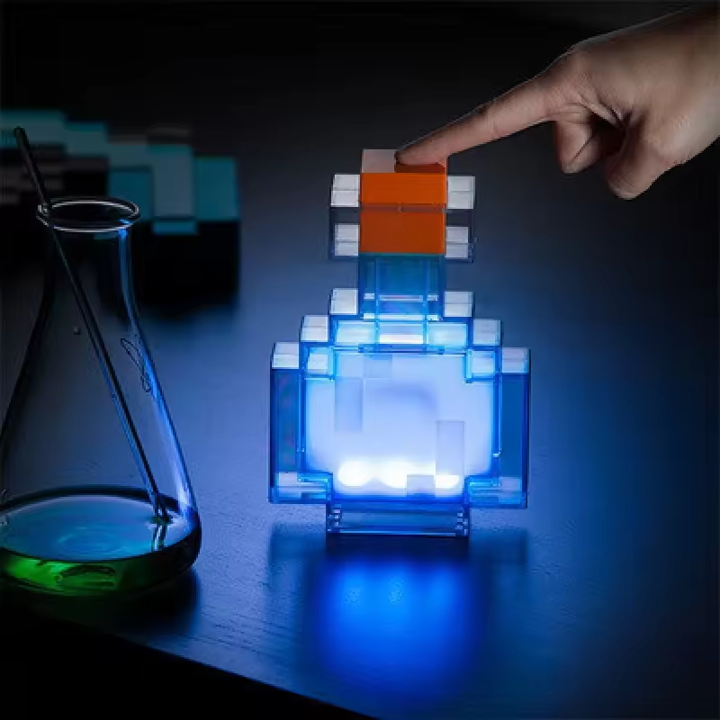 MC 게임 포션 병 모양 무드등 7가지 색상 변환 LE - Floating Nightstand With Led Light 리뷰 및 가격