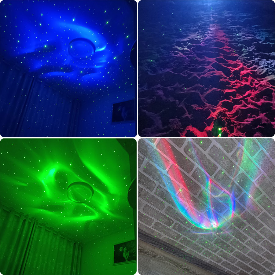 SA204 RGB LED 모티브 오로라 프로젝터 나이트 - Floating Nightstand With Led Light 리뷰 및 가격