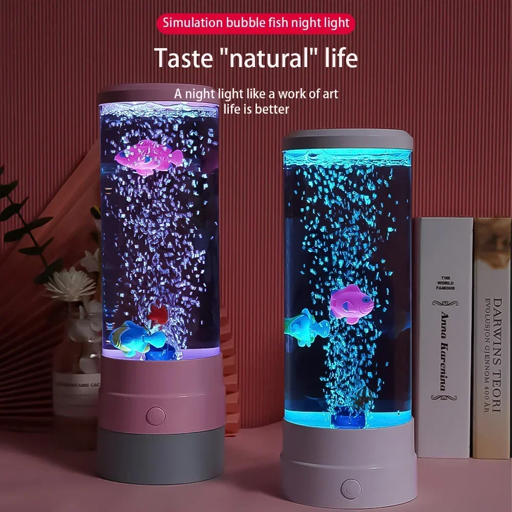 LED 물고기 램프 주변 야간 조명, 리모컨 색상 변경 - Floating Nightstand With Led Light 리뷰 및 가격